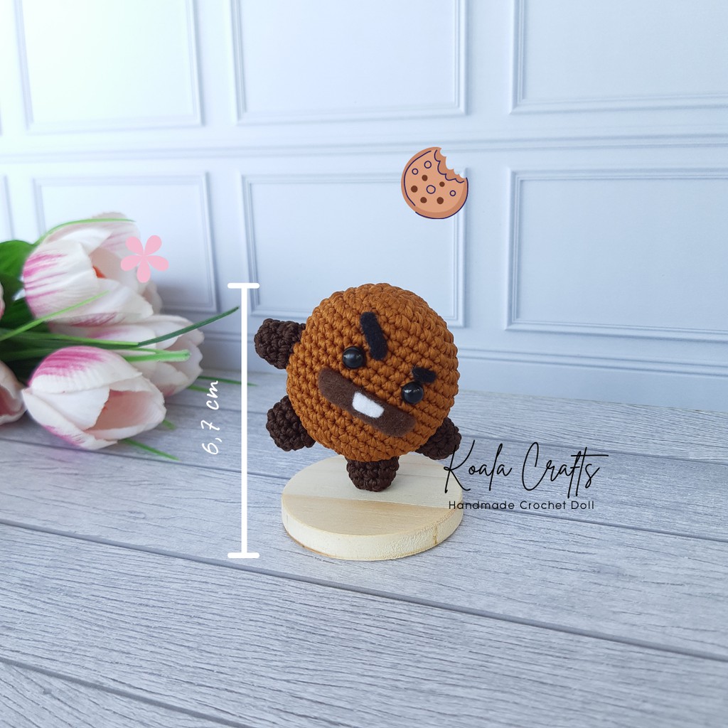 BTS BT21 SHOOKY Amigurumi | Standing Doll | Boneka Rajut