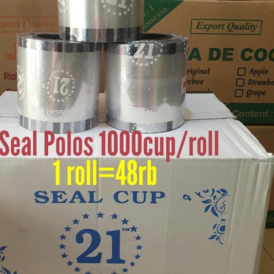 ✵ Plastik Seal Cup polos/roll plastik bening/tutup mesin cup sealer ✰