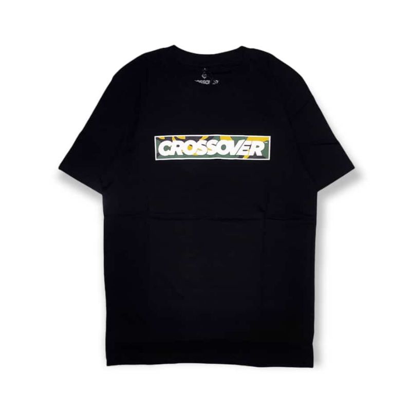 (CROSSOVER BDG) T-SHIRT KAOS CROSSOVER CAMO GLOW KAOS DEWASA PRIA WANITA UNISEX / T-SHIRT BRAND DIST