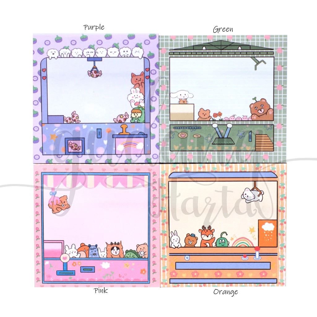 

Sticky Notes Claw Machine Notes Mesin Permainan Mmeo DIY Scrapbook GCC 301182