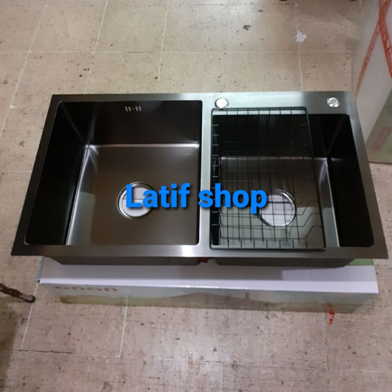 kitchen sink Onan 8245 hitam original .bak cuci piring onan