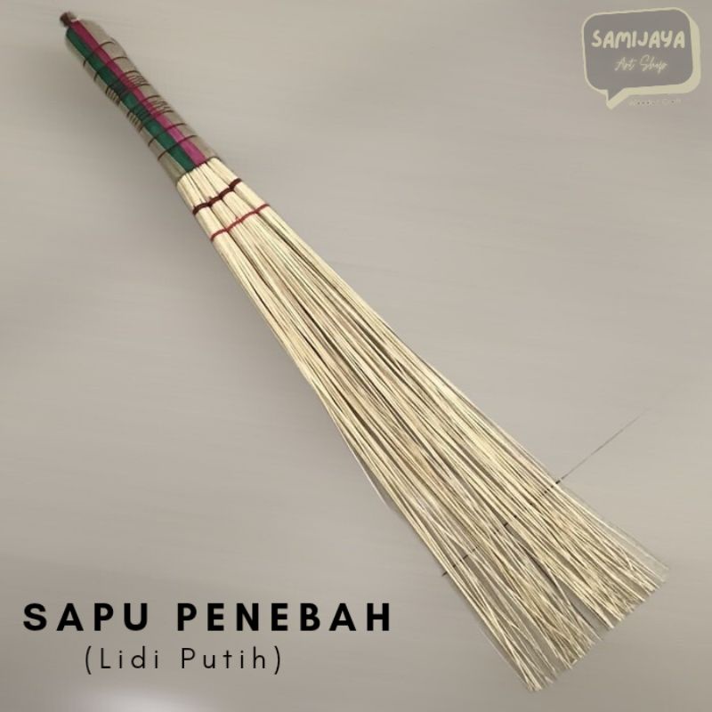 Sapu Penebah Lidi Putih Super Premium / Sapu Penebah Premium Lidi Putih