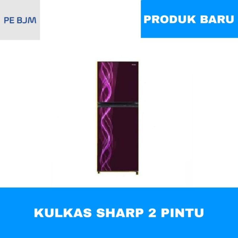 KULKAS 2 PINTU SHARP - SJ-197ND VP/VB - GARANSI RESMI - KIRIM INVOICE