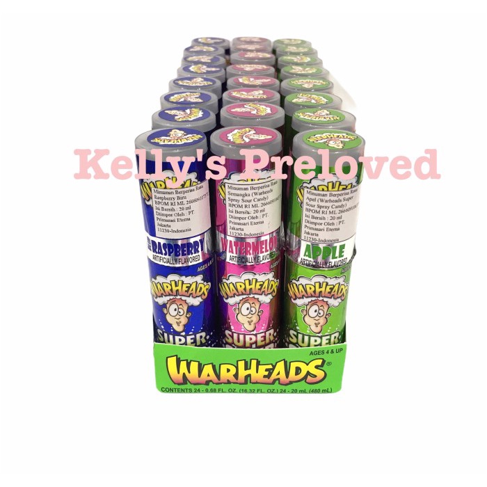 

Siap Krim Warheads Super Sour Spray Candy 20Ml - Made In Usa - Watermelon