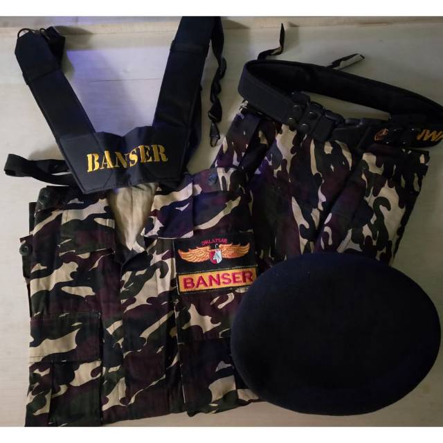 SERAGAM PDL BANSER SATU SET LENGKAP