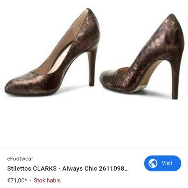 Preloved Clarks Sepatu wanita