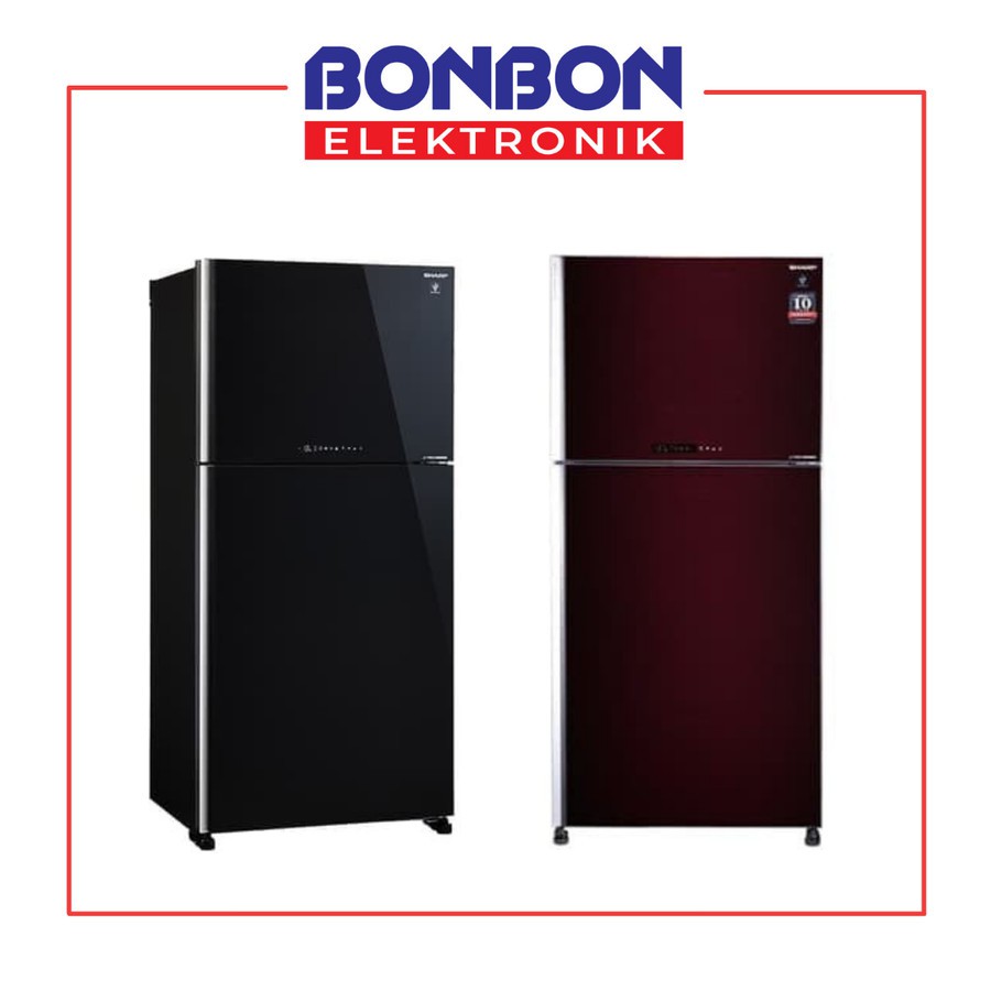 Sharp Kulkas 2 Pintu SJ-IG861PG-BK/RD / SJ IG861PG BK / SJ IG861PG RD