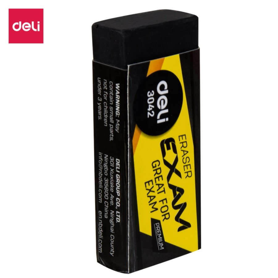 

Deli | Penghapus Ujian (Exam Eraser) Soft | E3042 | Hitam