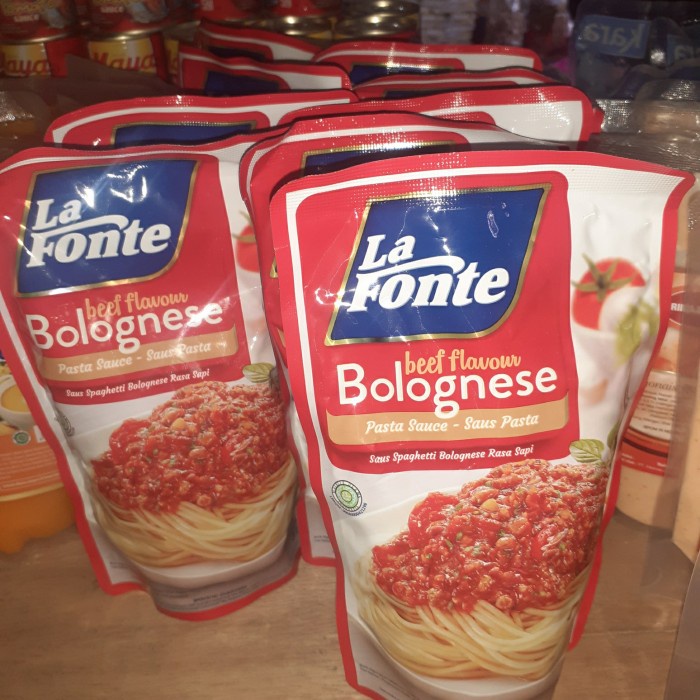 

Saus Pasta/Spaghetti Rasa Sapi LA FONTE Beef Flavour Bolognese