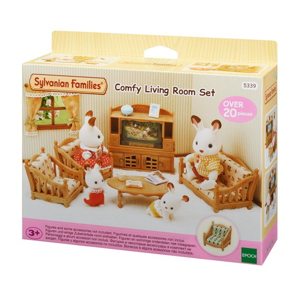 sylvanian deluxe living room set