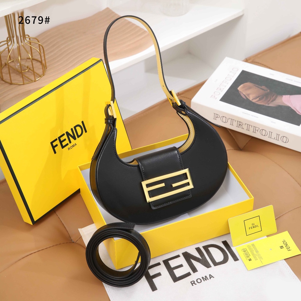 FD Cookie Mini Leather Handbag Shoulder Bag 2679