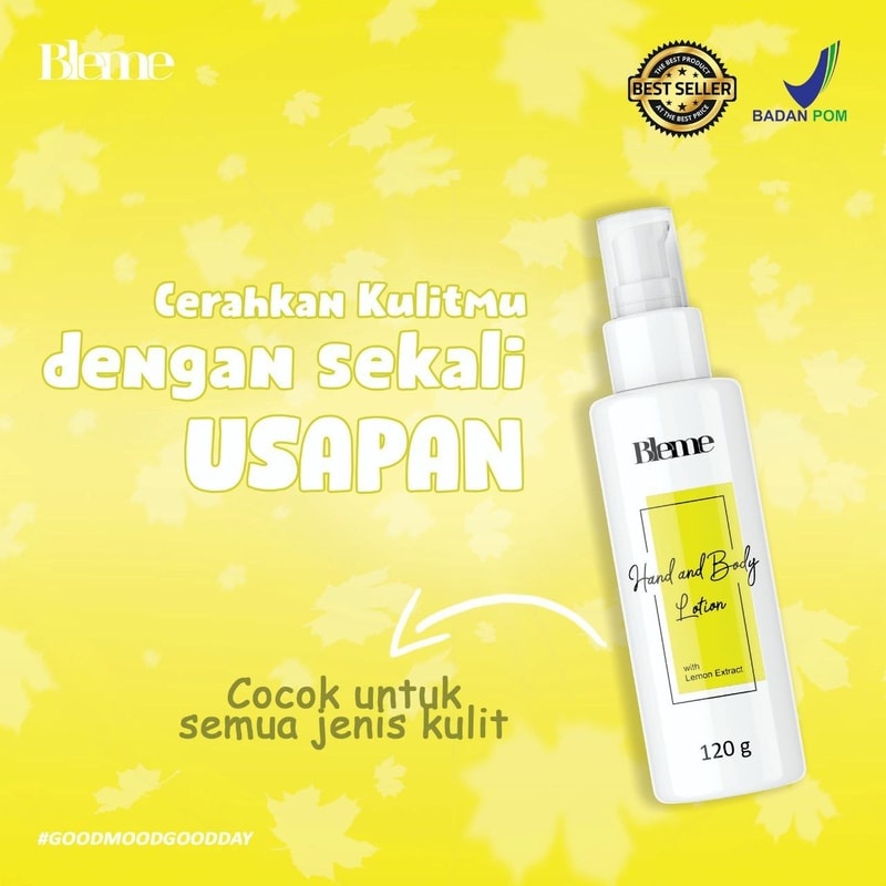 BLEME OFFICIAL BODY LOTION &amp; SERUM ORIGINAL ASLI BPOM ARM BLEME | REVIEW ASLI BODY LOTION BLEME Whitening BPOM 100% ORIGINAL