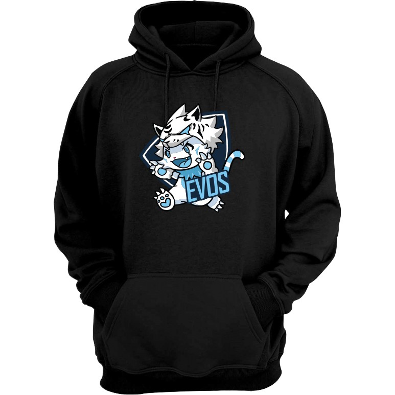 jaket hoodie premium desain evos roar evos fams