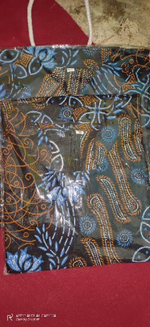 Batik Tunik Shibori Jumputan Terbaru Size S-3l / Hrb026 Yelbor Navbor / Biru Putih / Original..