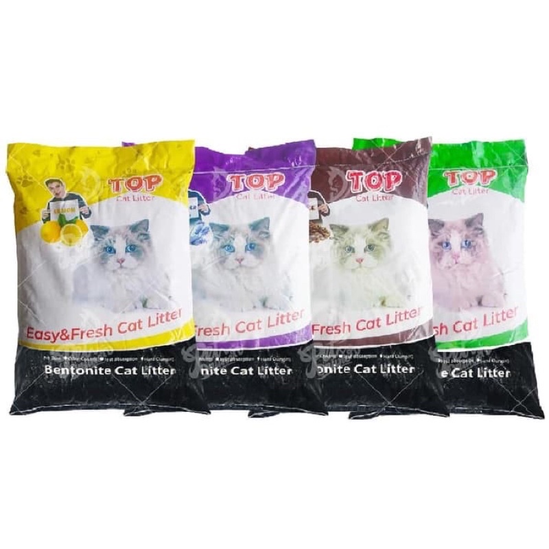Pasir Kucing Top 5 Liter Pasir kucing Gumpal Wangi Terbaik Merek Top Lavender Apple Lemon KOpi