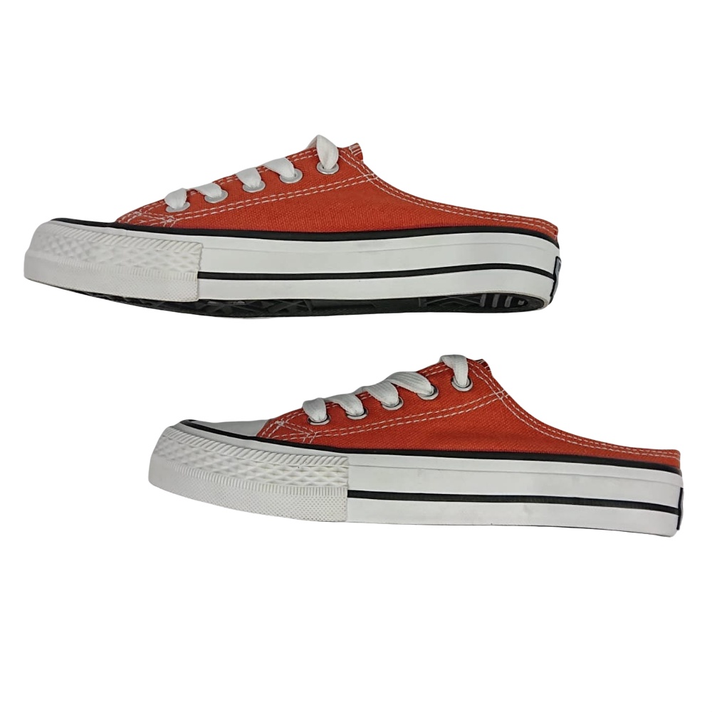 Sepatu Sneakers Kasual Pria Wanita Sepatu Sekolah Slip On Women Canvas Sneakers Satu7an SPT-01