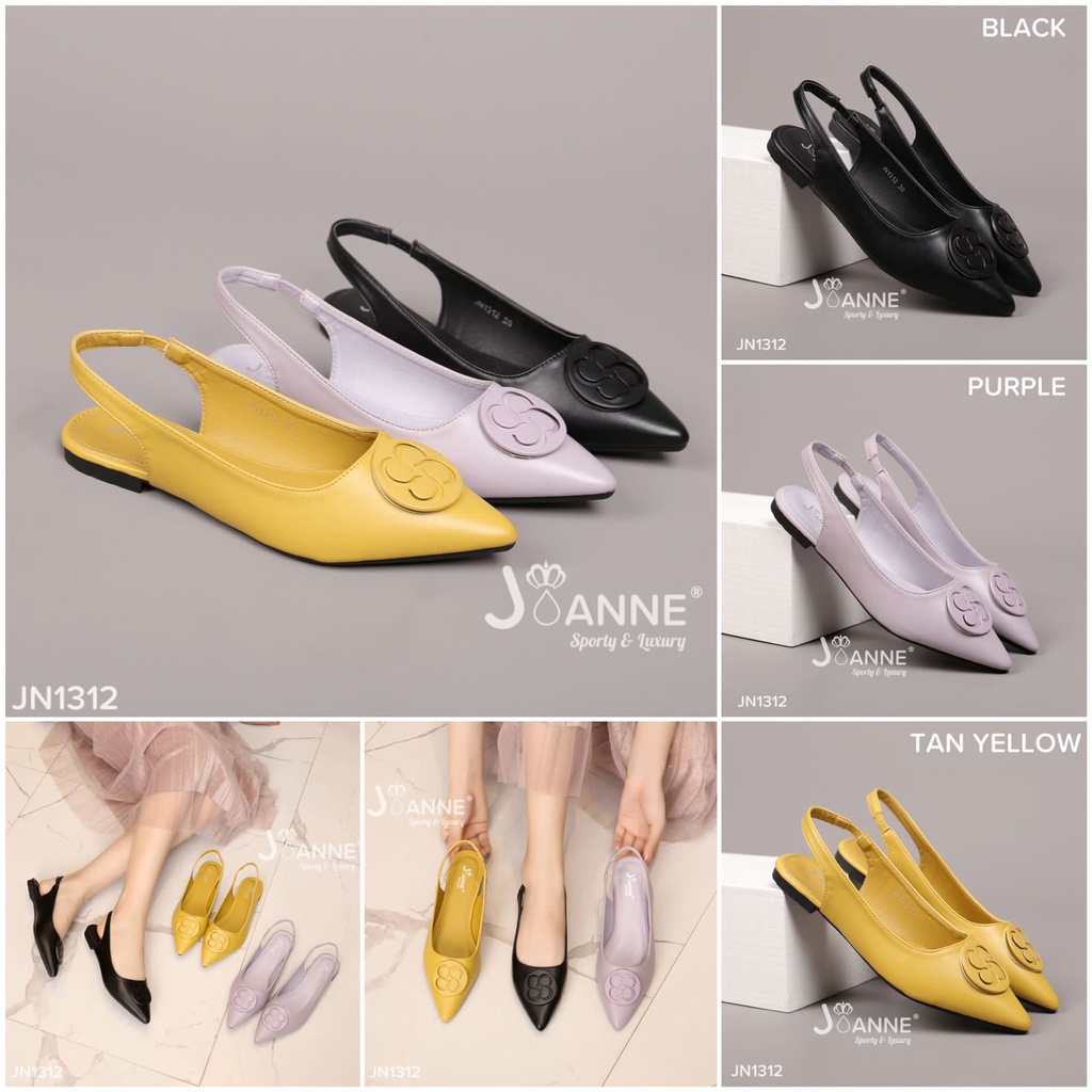 JOANNE Slingback Flat Shoes #JN1312 ORIGINAL