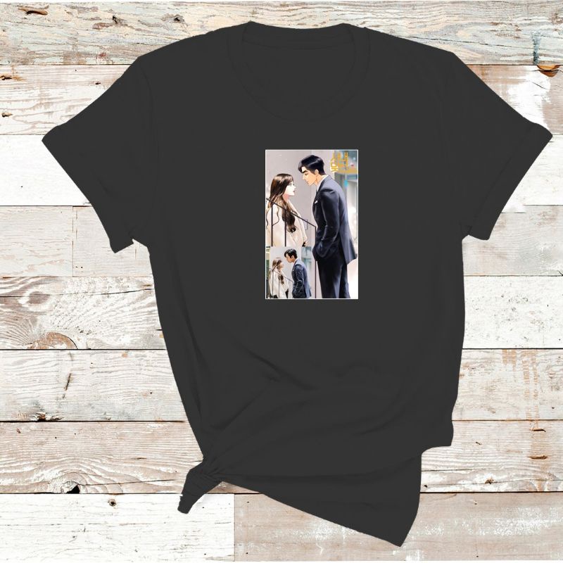 KAOS K-DRAMA BUSINESS PROPOSAL FOTO/T-SHIRT KATUN BUSINESS PROPOSAL FOTO/KANG TAE MOO/SHIN NA RI