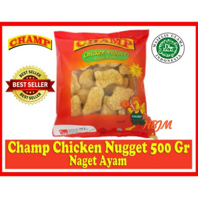 

CHAMP CHICKEN NUGGET 500 GR NAGET AYAM