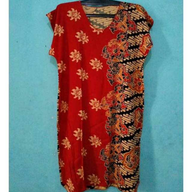 DASTER BATIK LENGAN PENDEK BAHAN SANTUNG SALE 110RIBU DAPAT 4