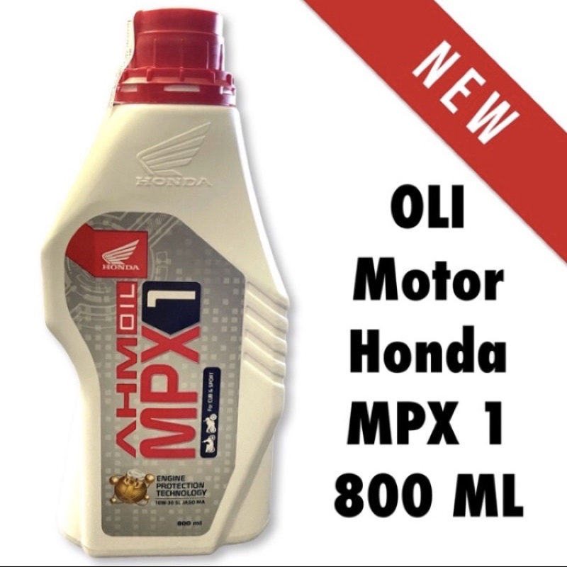 OLI MOTOR BEBEK HONDA AHM OIL MPX 1 SAE 10W-30 ISI 800 ML