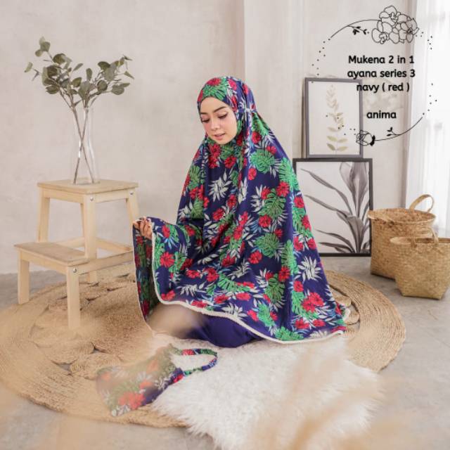 Mukena ayana series 3 navy