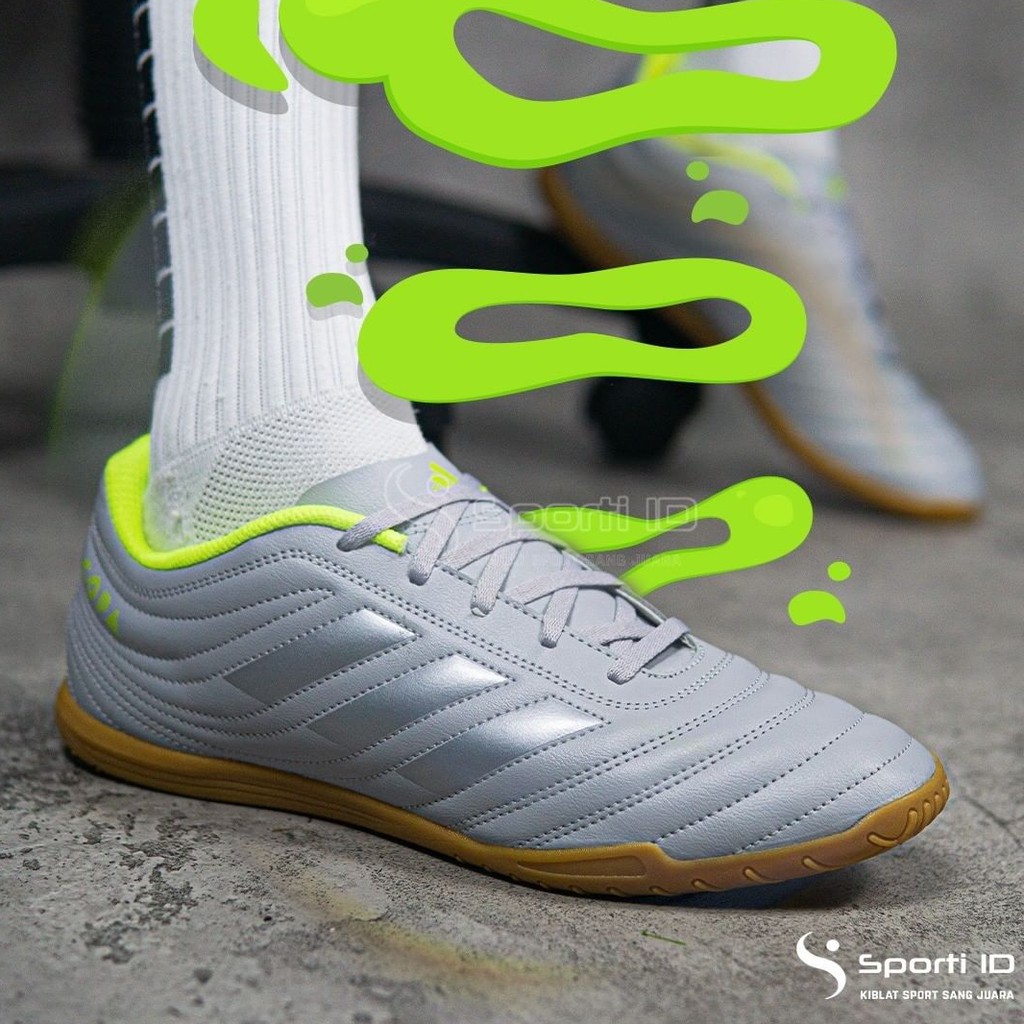 Sepatu Futsal Adidas Copa 20.4 IN Sala - Grey EF8351 Original | Copa Sala