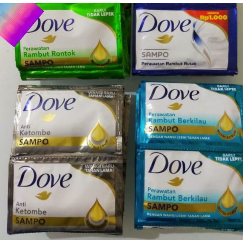 Dove Shampo Dove Sachet 9 ml 10 sachet