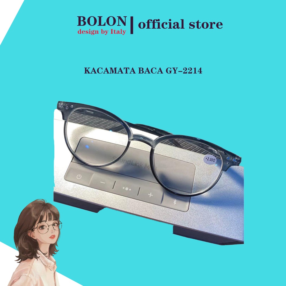 Kacamata Baca Plus Frame GY2214 untuk Pria/Wanita - BOLON Eyeware