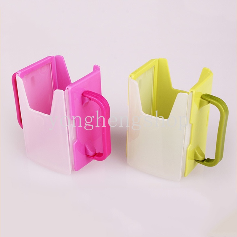 Kotak Holder Susu / Jus / Air Minum Bayi / Anak Adjustable Anti Tumpah Dengan Gagang Ganda