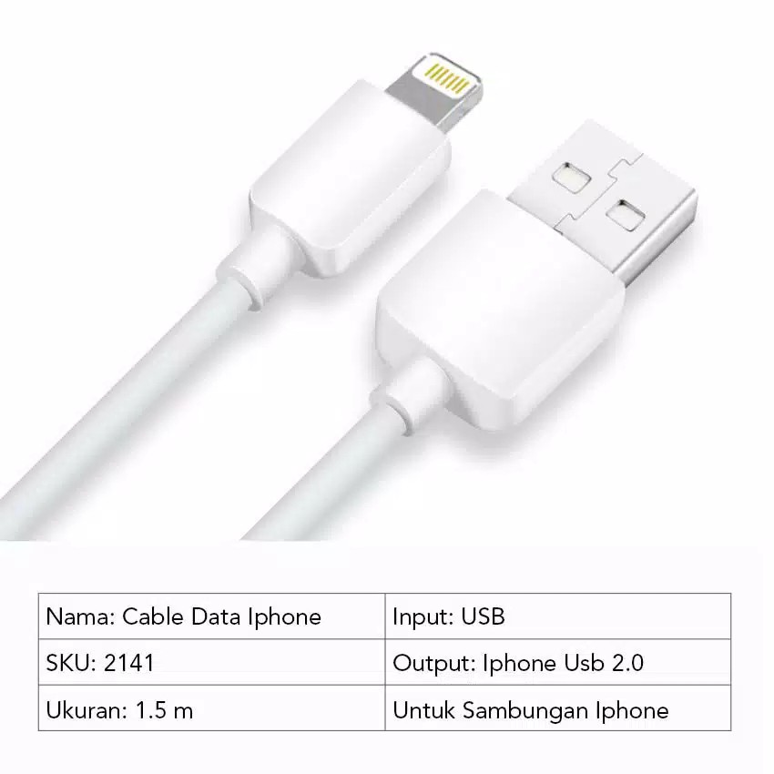 Kabel Data Iphone Fast Charging 2A