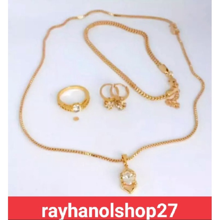 promo,,,set perhiasan wanita lapis emas 22 K Terlaris