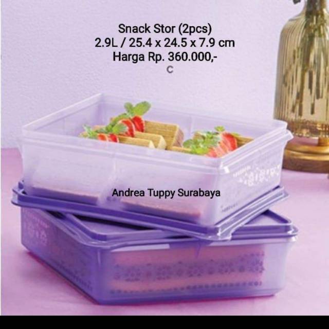 Snack stor purple/merah/ungu muda ori(1 pc)