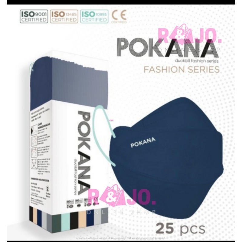 Masker Pokana Duckbill Fashion Series 4ply isi 25 pcs