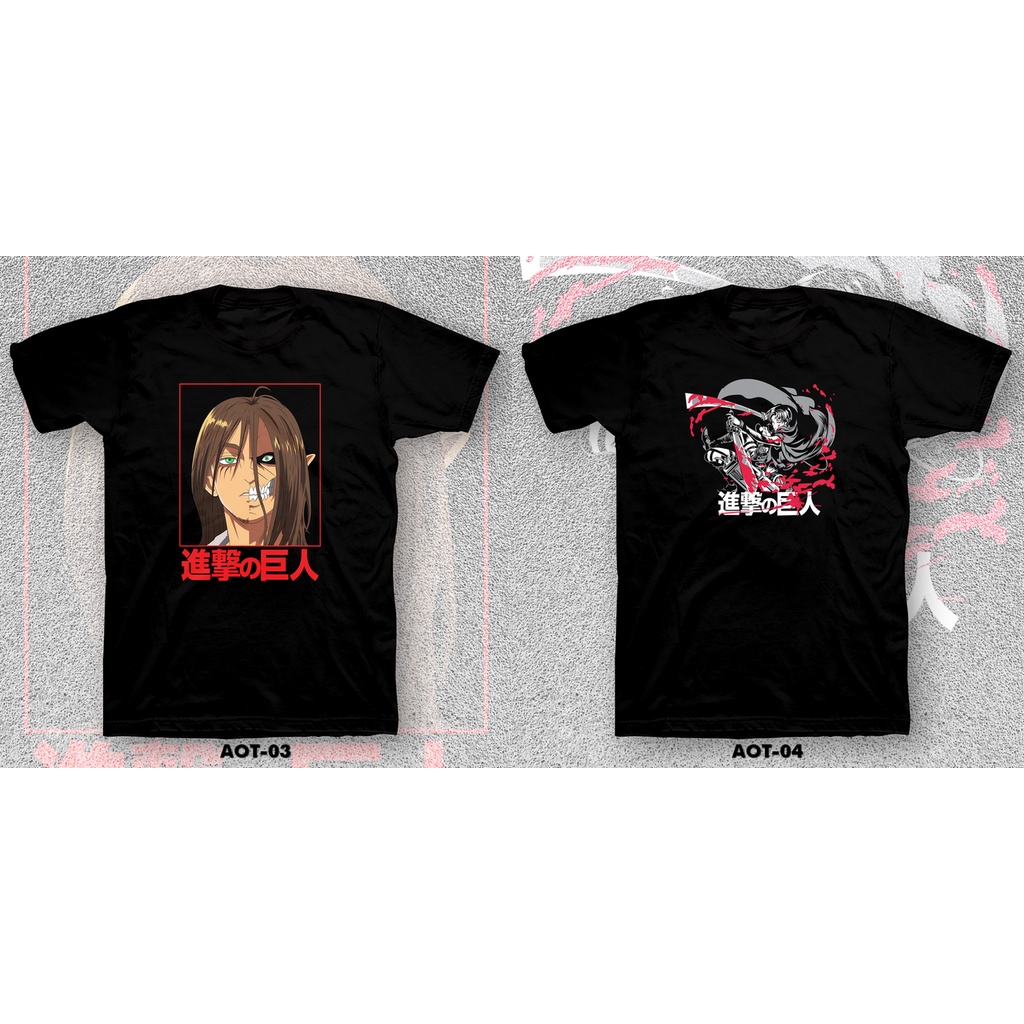 KAOS / TSHIRT 24s - ANIME/MANGA ATTACK ON TITAN .01