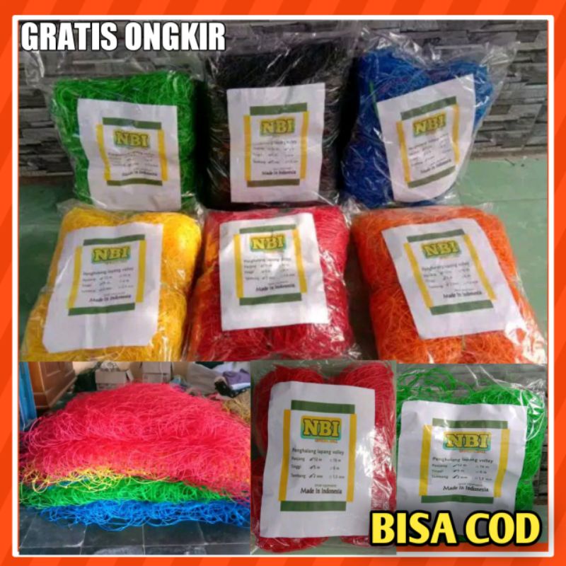 Jaring Net Voli Jaring Lapangan Volly Net Bola Volly Futsal Badminton