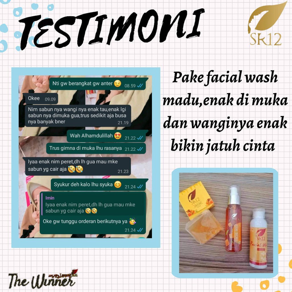 SR12 FACIAL WASH HONEY / SABUN MADU AMPUH UNTUK WAJAH KERING