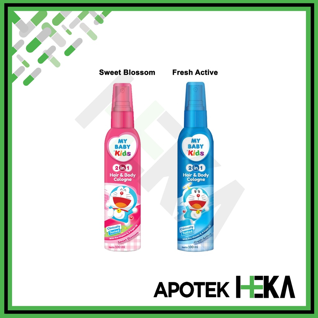 My Baby Kids Cologne 2in1 100 ml Fresh Active Sweet Blossom Pink Blue (SEMARANG)