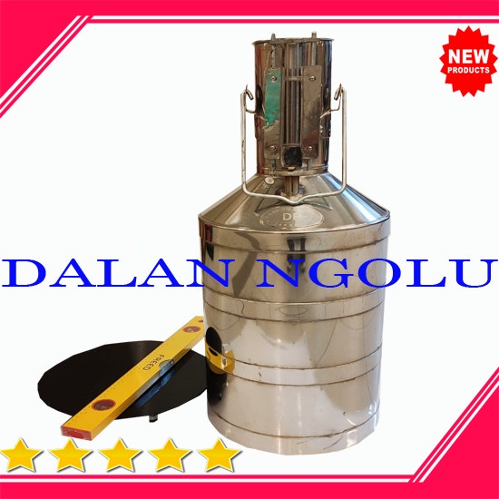 Pertukangan - Bejana Ukur Bbm Ukuran 20 Liter Stainless Steel Merk Db
