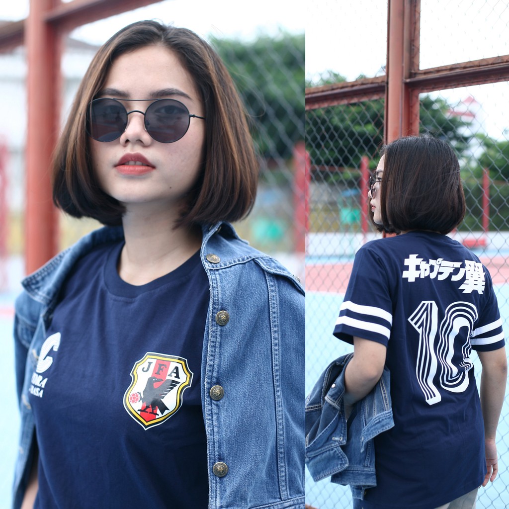 Kaos Baju Tshirt Anime Captain Tsubasa Ozora Japan (Kelina Merch)