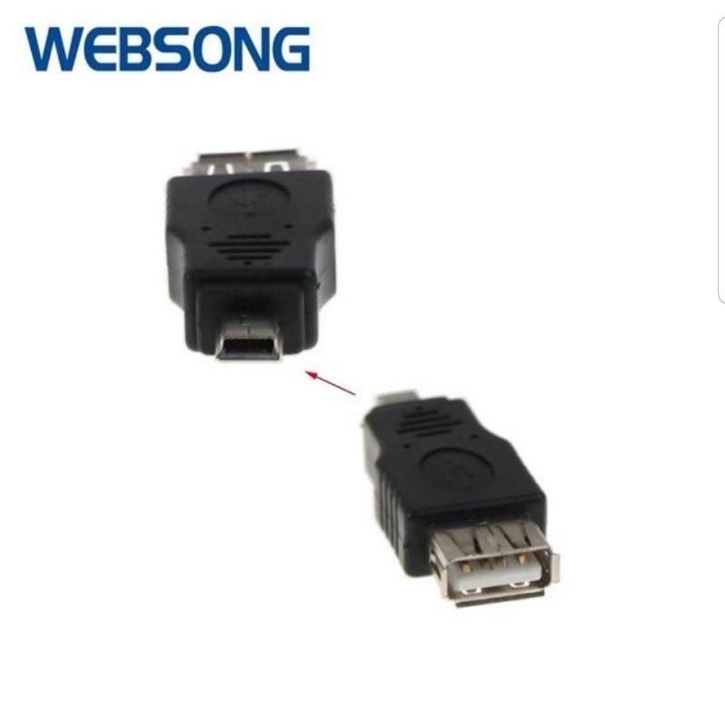 Connector USB Mini 5P to USB Female OTG Websong