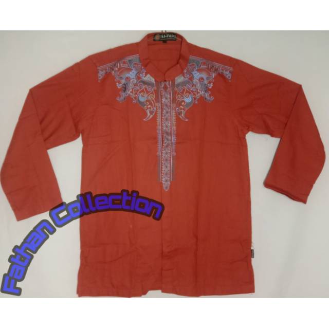 Al-Fajri Baju Koko Dewasa Bordir Exclusive M Merah