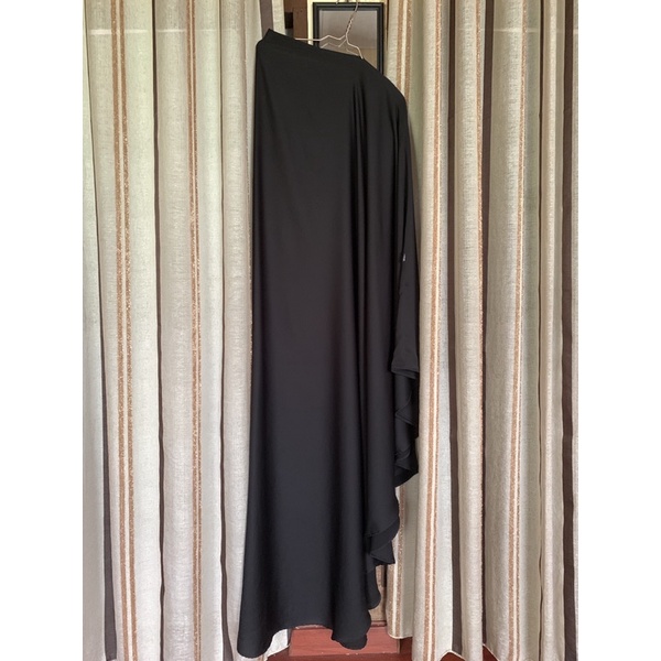 Preloved khimar nidha hitam abaya malikah + niqab bandana