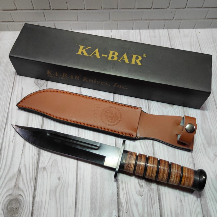 PISAU USMC KA BAR 1217 SURVIVAL KIT OUTDOOR CAMPING BUSHCRAFT