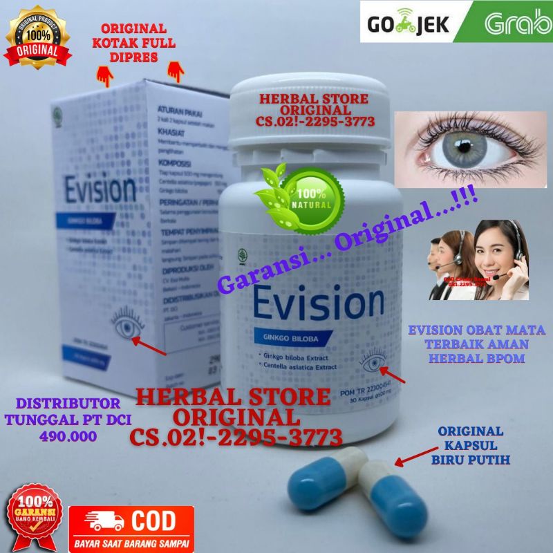 EVISION ASLI OBAT MATA SUPLEMEN VITAMIN MATA SEHAT BPOM