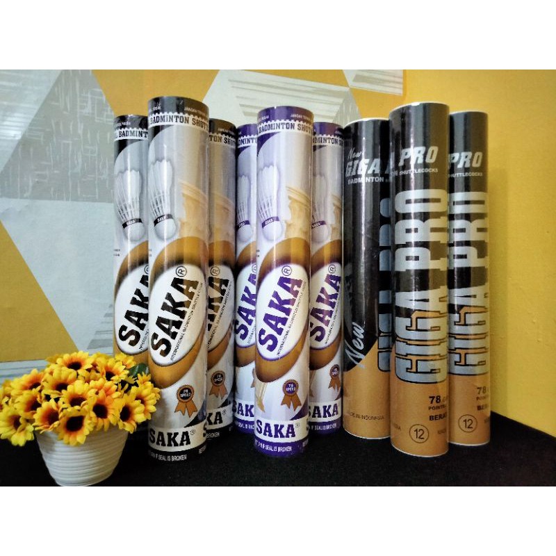 Shuttlecock SAKA / Cock Saka ungu / saka hitam Badminton shuttlecock
