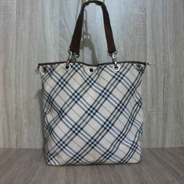 Tas BURBERRY Authentic Original Branded Preloved Reversible Nova Tote