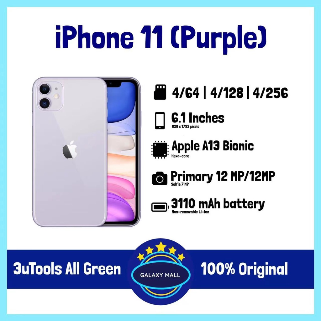 IPHONE 11 64GB/128GB SECOND ORIGINAL FULLSET-5