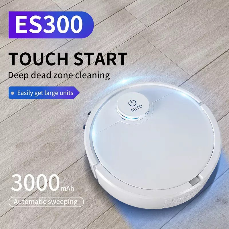 Jual Robot Vacuum Cleaner ES300 Penyapu Robot Multifungsi Upgraded Murah Readystock Indonesia