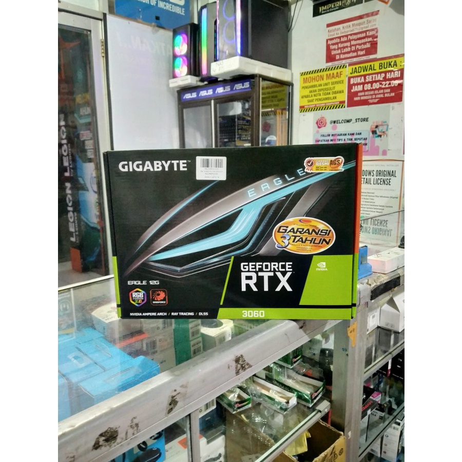 VGA Nvida Gigabyte Geforce RTX 3060 Eagle Ddr6 12GB Garansi Resmi